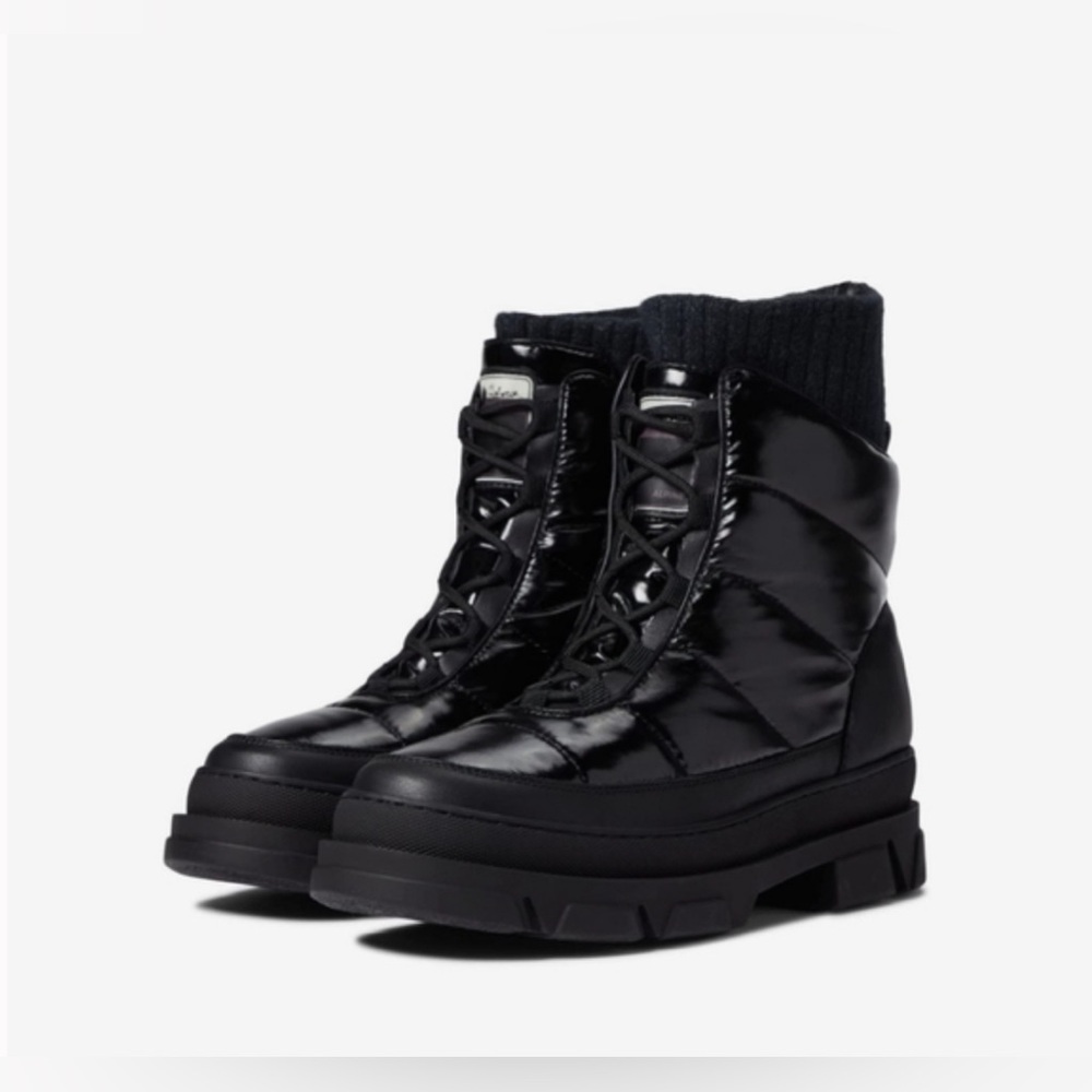 Sam Edelman Black Lace Up Boots